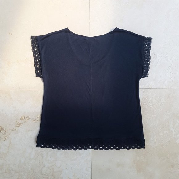 Club Monaco Navy Blue T-shirt - Picture 3 of 8